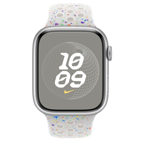 Apple Nike Sport Armband für das  Apple Watch Series 1 t/m 11 / SE / Ultra (44/45/46/49 mm) - Größe M/L - Pure Platinum