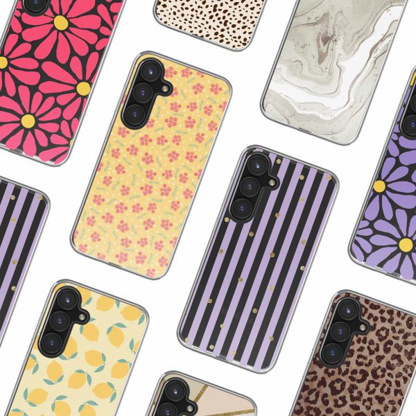 imoshion Design Hülle Samsung Galaxy S24 FE - Sunny Yellow Petite Flowers