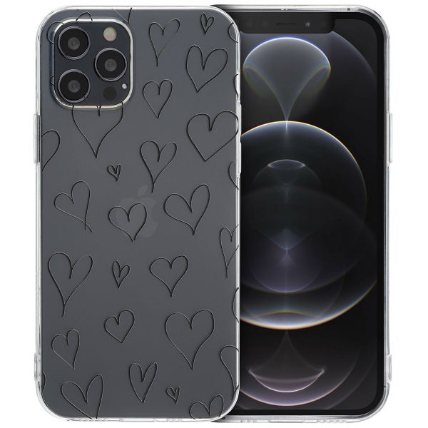 imoshion Design Hülle Apple iPhone 12 (Pro) - Hearts