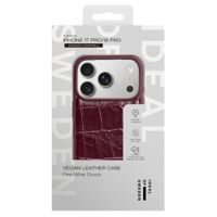 iDeal of Sweden MagSafe-Hülle aus veganem Leder Apple iPhone 18 Pro / 17 Pro - Fine Wine Croco