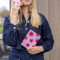 Selencia Vivid Klapphülle Kobo Libra Colour - Stars Rubine Red Light Pink