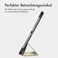 imoshion Design Trifold Klaphülle Apple iPad 11 (2025) 11 Zoll A16 / iPad 10 (2022) 10.9 Zoll - Garden Stripes