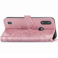 Mandala Klapphülle Motorola Moto E6s - Roségold