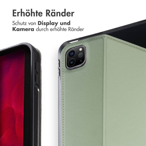 Accezz Classic Klapphülle Apple iPad Pro 12.9 (2022) / Pro 12.9 (2021) / Pro 12.9 (2020) - Grün