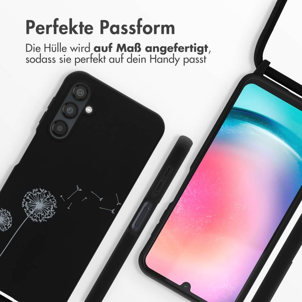 imoshion SilikonHülle design mit Band Samsung Galaxy A25 (5G) - Dandelion Black