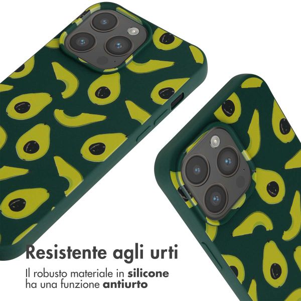 imoshion SilikonHülle design mit Band Apple iPhone 15 Pro Max - Avocado Green