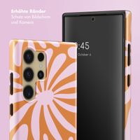 Selencia Vivid Back Cover Samsung Galaxy S24 Ultra - Modern Bloom Pink