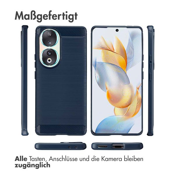 imoshion Brushed Back Cover für das Honor 90 - Blauw