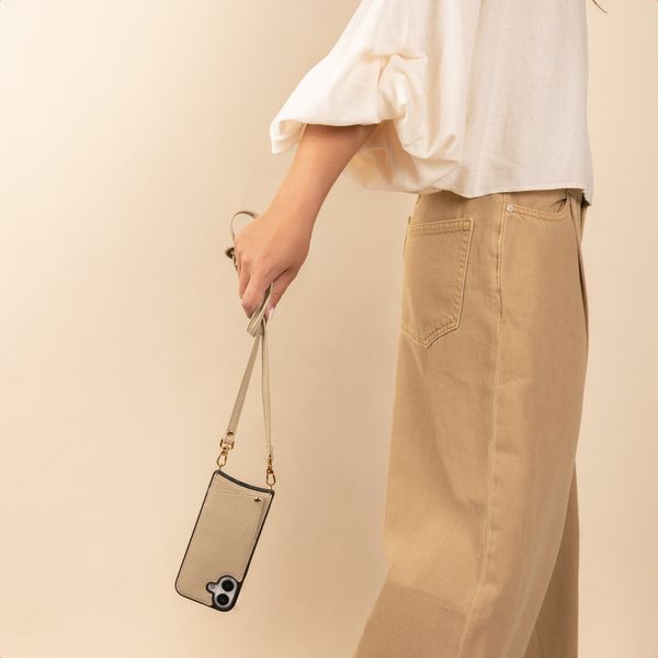 Selencia Crossbody-Handykette - Beige