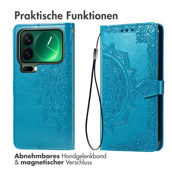 imoshion Mandala Klapphülle Xiaomi 17 Pro Max - Türkis