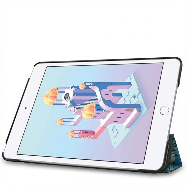imoshion Design Trifold Klaphülle Apple iPad Mini 5 (2019) / Mini 4 (2015) - Green Plant