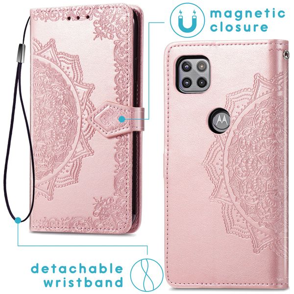 imoshion Mandala Klapphülle Motorola Moto G 5G - Roségold