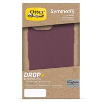 OtterBox Symmetry Cactus Leder Back Cover MagSafe für das iPhone 16 Pro Max - Maroon Bells