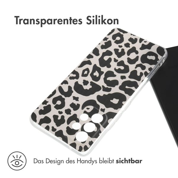 imoshion Design Hülle Samsung Galaxy A53 - Leopard Transparent