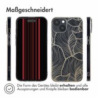 imoshion Design Hülle Apple iPhone 15 - Golden Leaves Transparent