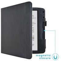 imoshion Vegan Leather Klapphülle Kobo Libra Colour - Schwarz