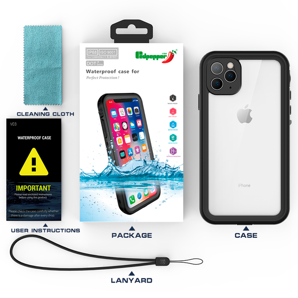 Redpepper Dot Plus Waterproof Case Schwarz für das Apple iPhone 11
