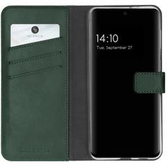 Selencia Echtleder Klapphülle Samsung Galaxy A32 (5G) - Grün