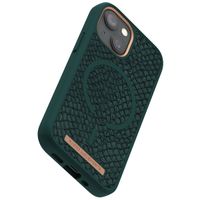 Njorð Collections Salmon Leather MagSafe Case für das iPhone 13 Mini - Dark Green