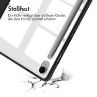 imoshion Trifold Hardcase Klapphülle Samsung Galaxy Tab S9 11.0 Zoll / Tab S10 FE / S9 FE 10.9 Zoll - Schwarz