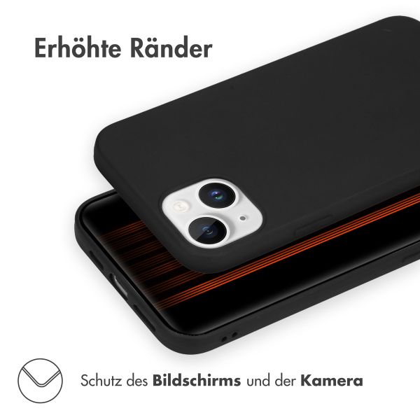 Accezz Color TPU Hülle Apple iPhone 15 Plus - Schwarz