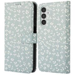 imoshion Design Klapphülle Samsung Galaxy A16 5G - Smoke Green Flowers