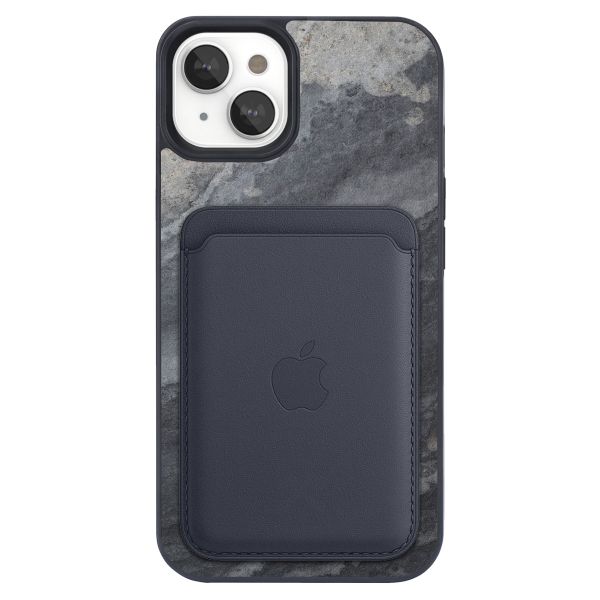 Woodcessories Bumper Case MagSafe für das iPhone 15 - Stone Camo Gray Black