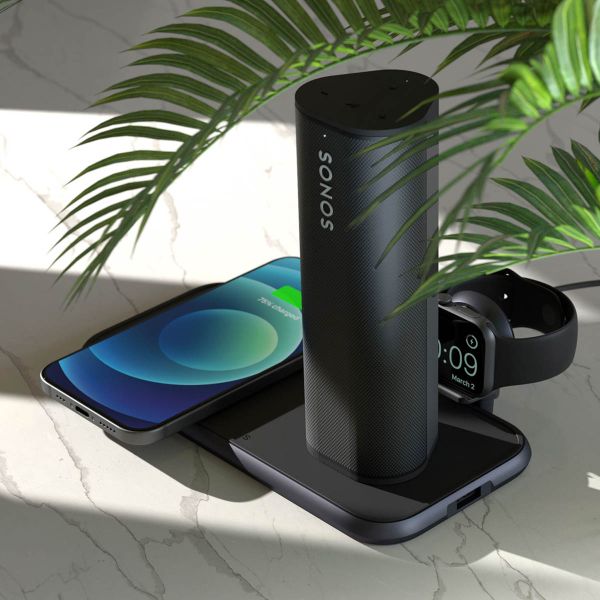 Zens Aluminium 4-in-1 Wireless Charger - Kabelloses Ladegerät für iPhone, AirPods, Apple Watch und iPad - Power Delivery - 45 Watt 