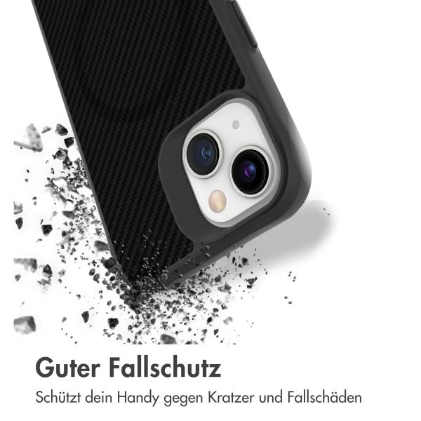 imoshion Rugged Hybrid Carbon Case mit MagSafe Apple iPhone 13 - Schwarz