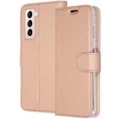 Accezz Wallet TPU Klapphülle Samsung Galaxy S21 Plus - Rosé gold