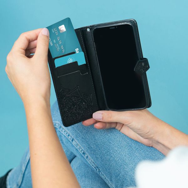 imoshion Mandala Klapphülle Oppo A15 - Schwarz