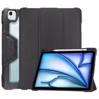 Accezz Rugged Trifold Klapphülle Apple iPad Air 11 Zoll (2025) M3 / (2024) M2 / Air 5 (2022) / Air 4 (2020) - Schwarz
