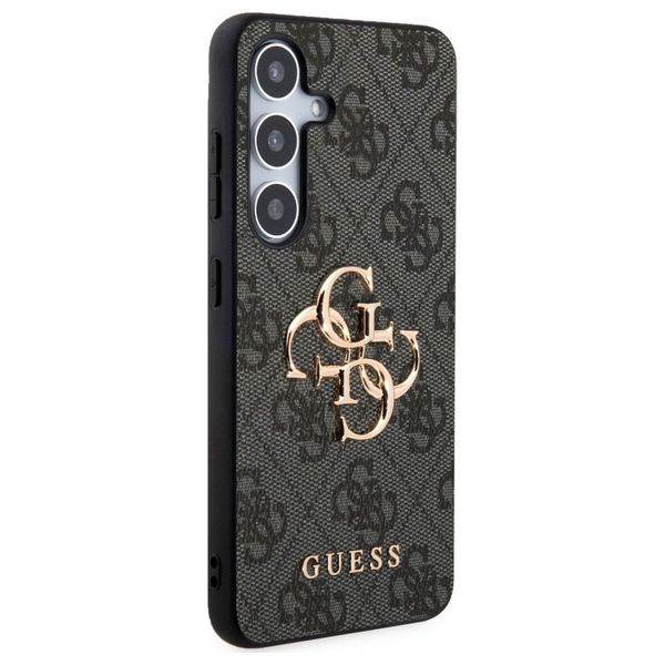 Guess 4G Metal Logo Back Cover Samsung Galaxy S24 Plus - Schwarz