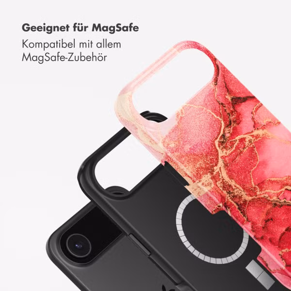 Selencia Vivid Rückabdeckung mit MagSafe Apple iPhone Air - Rosy Marble