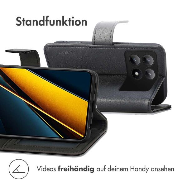 imoshion Luxuriöse Klapphülle Xiaomi Poco X6 Pro - Schwarz