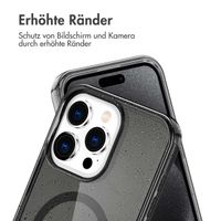 imoshion Sparkle Back Cover mit MagSafe für das iPhone 15 Pro Max - Glitzer Schwarz