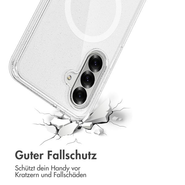 imoshion Glitzer Back Cover mit MagSafe Samsung Galaxy A56 - Glitzer Transparent