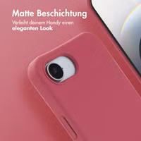 imoshion Color Backcover mit abnehmbarem Handykette und MagSafe Apple iPhone 16e - Red Raspberry