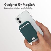 Accezz Vintage Leder MagSafe Kartenhalter mit Ständer - Smokey Green