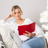 imoshion Vegan Leather Klapphülle Kobo Clara HD - Rot