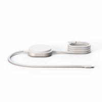 Zens Pro 2 USB-C-Kabel mit kabellosem Ladegerät für Telefon / Earbuds - MagSafe und Qi2 - Weiß