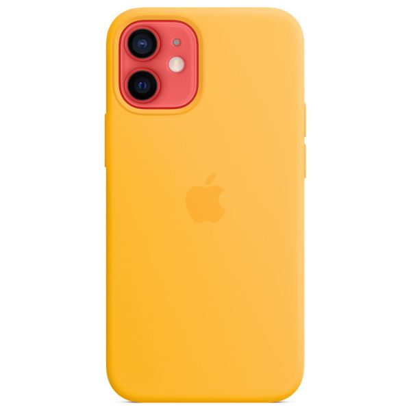 Apple Silikon-Case MagSafe für das Apple iPhone 12 Mini - Sunflower