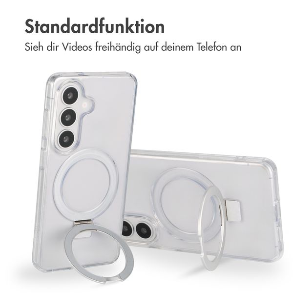 Accezz Ring Stand Backcover mit MagSafe Samsung Galaxy S26 - Transparent