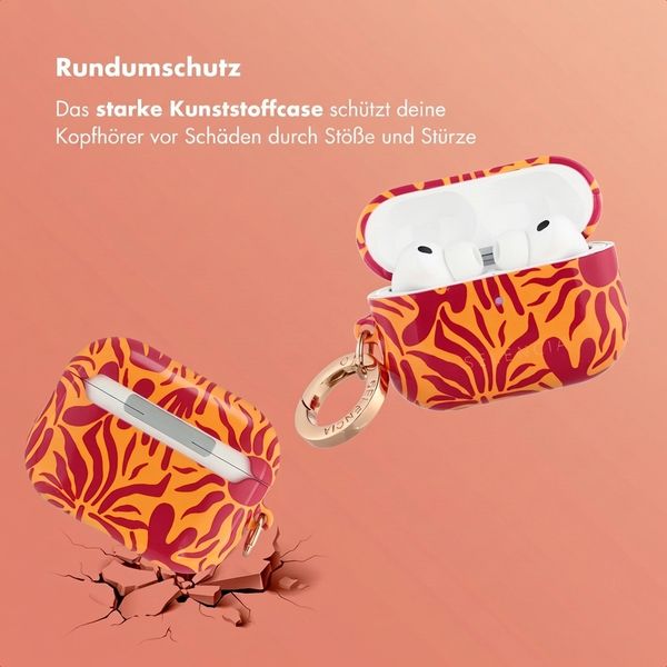 Selencia Vivid Case  Apple Airpods Pro 3 - Tropical Vibes Apricot