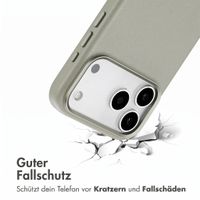 Accezz MagSafe Leather Backcover Apple iPhone 18 Pro Max / 17 Pro Max - Light Grey