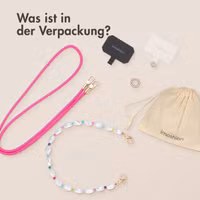 imoshion Farbige Handyketten Set mit Perlen – Rosa