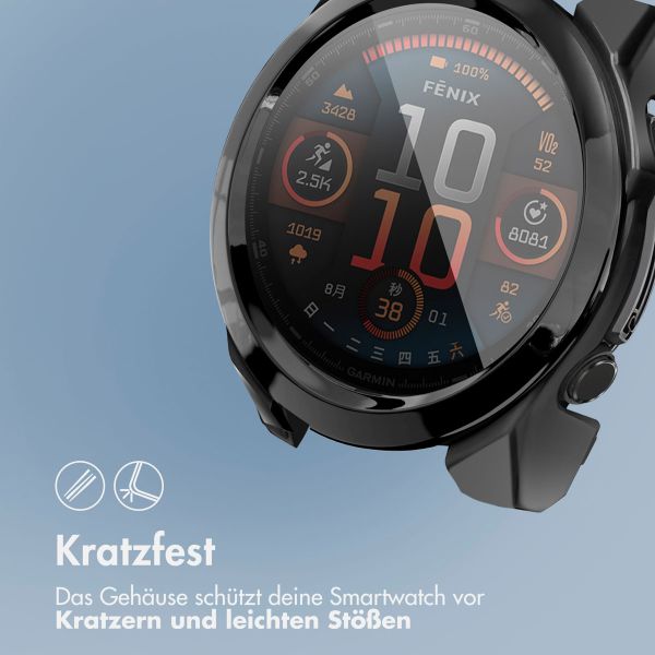 imoshion Full Cover Hard Case Garmin Fenix 8 - 43 mm - Schwarz