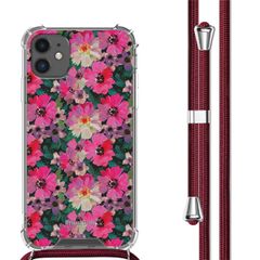 imoshion Design Hülle mit Band Apple iPhone 11 - Flower Water