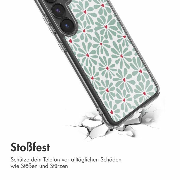 imoshion Design Hülle Samsung Galaxy S24 FE - Bloom Love Sage Green
