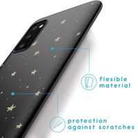 imoshion Design Hülle für das Samsung Galaxy A41 - Sterne / Schwarz